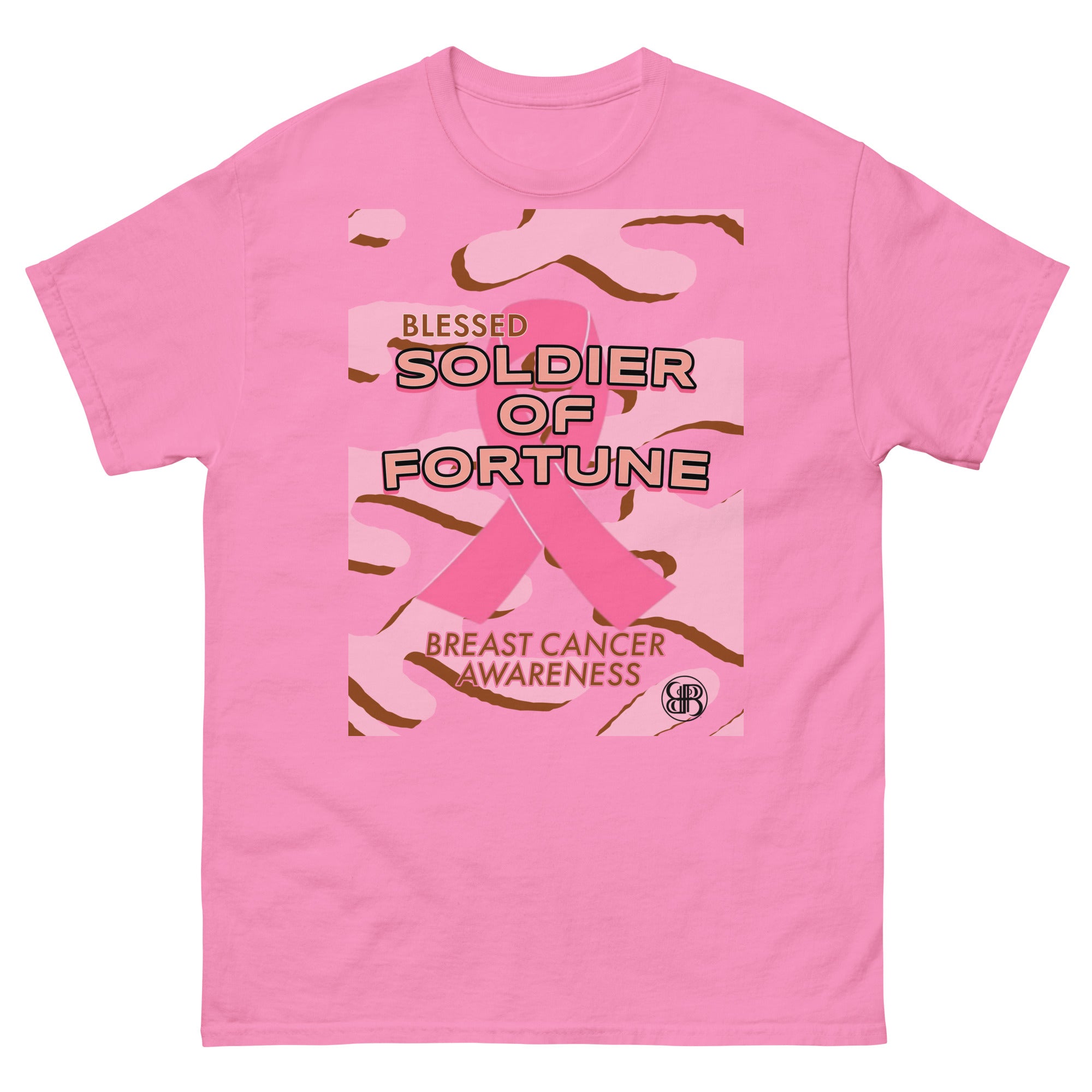 'SOLDIER OF FORTUNE' Breast Cancer Awareness Unisex Classic Tee