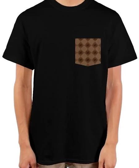 B II B logo print Brown