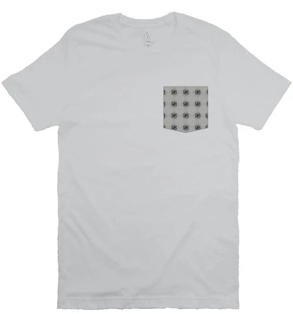 Gray B II B logo print tee