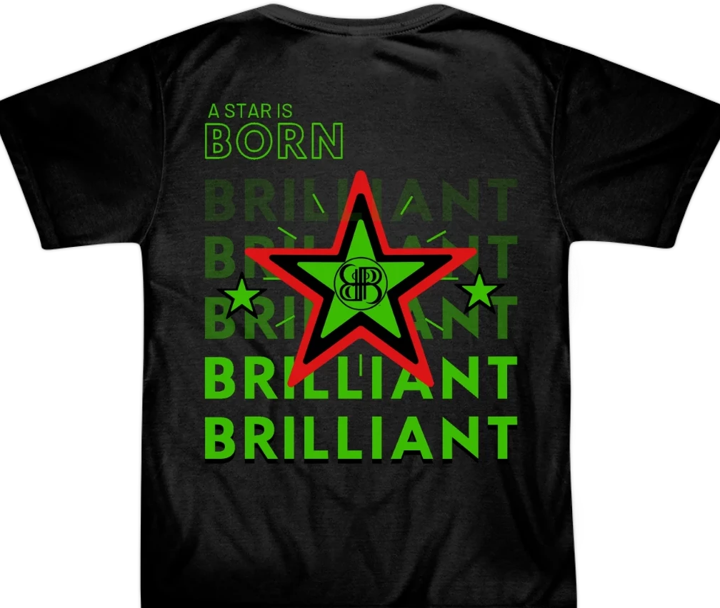 Born Brilliant Star Short Sleeve T-Shirt