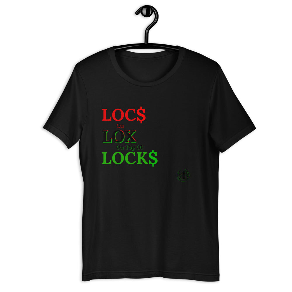 Locs Lox Locks by B II B (RBG) Short-Sleeve Unisex T-Shirt