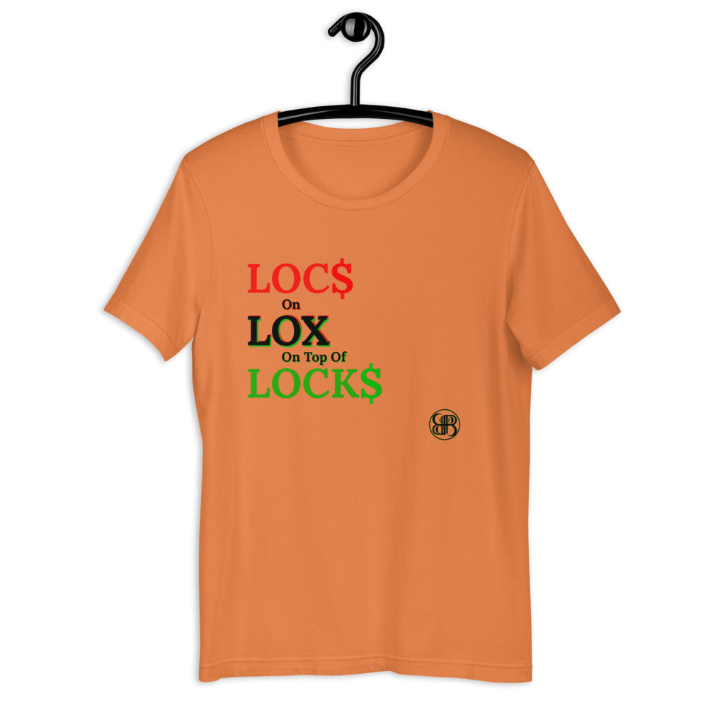 Locs Lox Locks by B II B (RBG) Short-Sleeve Unisex T-Shirt