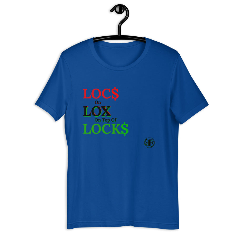 Locs Lox Locks by B II B (RBG) Short-Sleeve Unisex T-Shirt