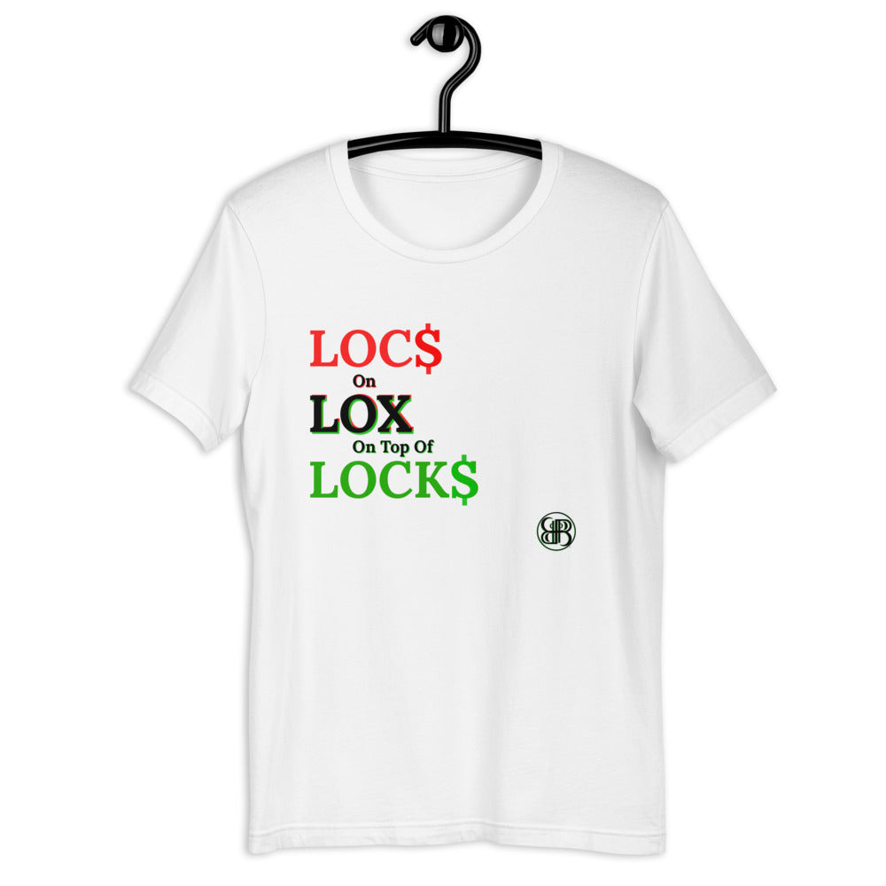 Locs Lox Locks by B II B (RBG) Short-Sleeve Unisex T-Shirt