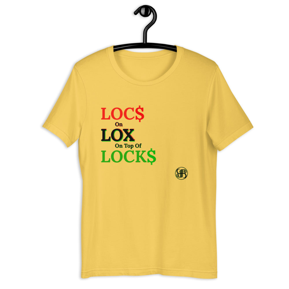 Locs Lox Locks by B II B (RBG) Short-Sleeve Unisex T-Shirt